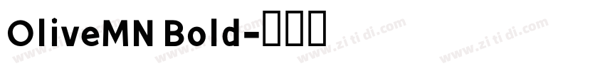 OliveMN Bold字体转换